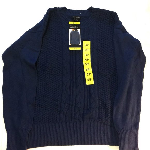 BANANA REPUBLIC CABLE KNIT SWEATER-NEW WITH TAGS - Picture 3 of 4